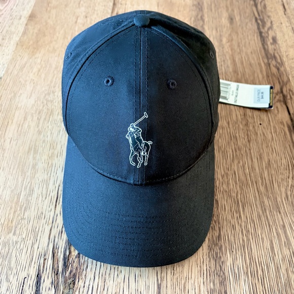 Polo Ralph Lauren Black *NWT* Embroidered Baseball Hat - Picture 3 of 5